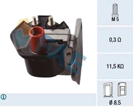 FAE 80463 Ateşleme Bobini W124 93-95 W126 86-91 W140 91-98 Renault 129 92-00 A0001586503