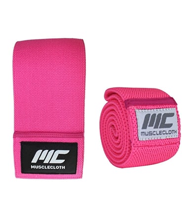 MuscleCloth Loop Band + Active Loop Band Direnç Bandı Seti Pembe Orta