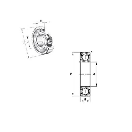 Fag 6013/2RS C3 Sabit Bilyalı Rulman