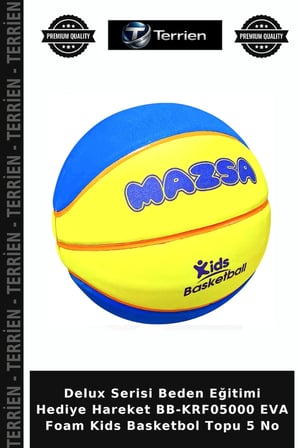Delux Serisi Beden Eğitimi Hediye Hareket BB-KRF05000 EVA Foam Kids Basketbol Topu 5 No