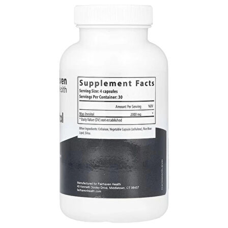 Fairhaven Health, Myo-Inositol, 2,000 mg, 120 Caps