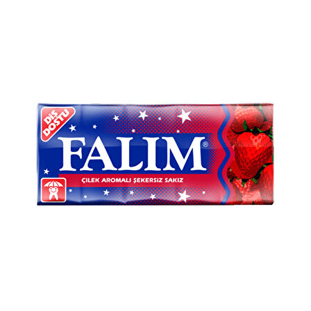 Falım Çilek Aromalı Şekersiz Sakız 7 g (20 ADET)