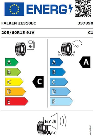 Falken 205/60 R15 TL 91V ZIEX ZE310 ECORUN Yaz Lastiği (Üretim Tarihi:2026)