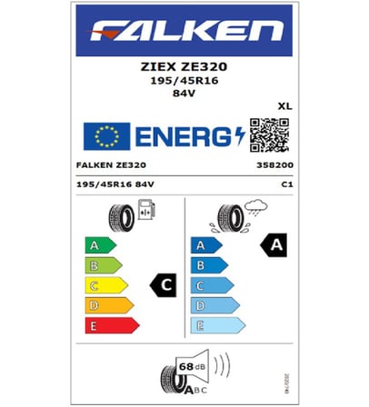 Falken 195/45 R16 TL 84V XL ZIEX ZE320 Oto Yaz Lastiği (Üretim Tarihi:2026)