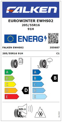 falken 205/55 r16 91h eurowinter hs02 kış lastiği üretim 2026