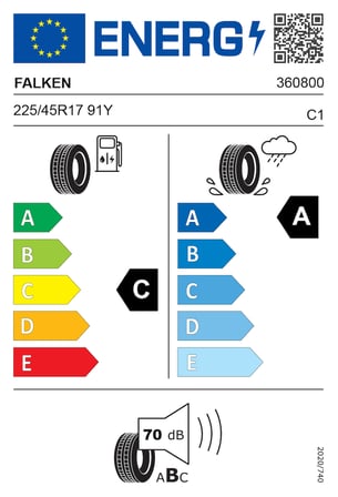 Falken Azenis FK520 225/45R17 91Y AO* Oto Yaz Lastiği (Üretim Yılı: 2026)