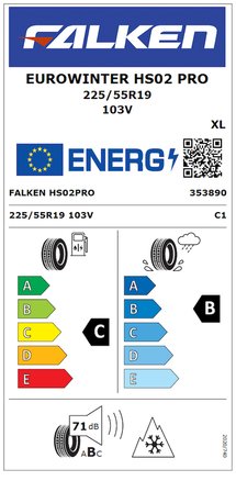 Falken 225/55 R19 103V XL EuroWinter HS02 PRO Kış Lastiği Üretim 2026