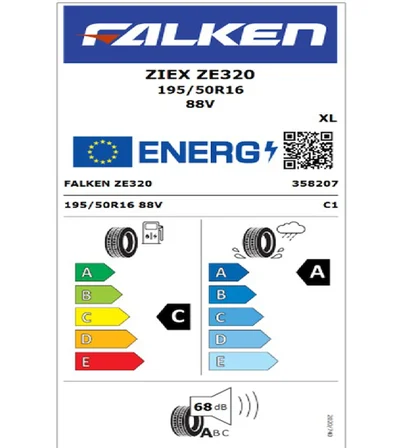 Falken 195/50 R16 TL 88V XL ZIEX ZE320 Oto Yaz Lastiği (Üretim Tarihi:2026)