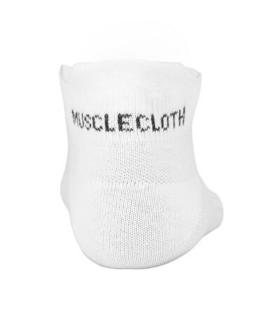 MuscleCloth Low Cut Çorap 3'lü Paket Beyaz