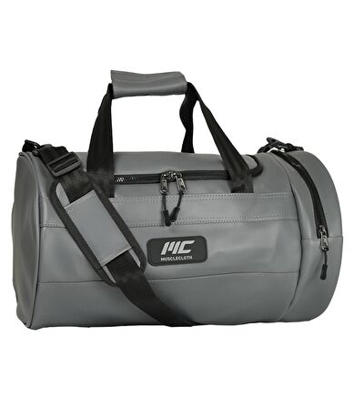 MuscleCloth Elite Duffel Bag Silindir Spor Çanta Füme