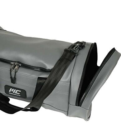 MuscleCloth Elite Duffel Bag Silindir Spor Çanta Füme