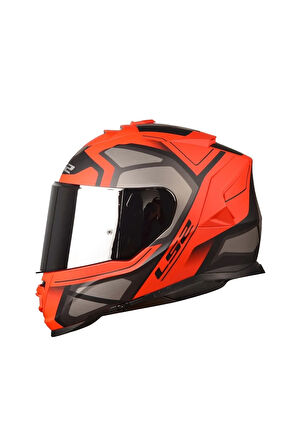 Storm Faster Mat Kırmızı-tıtanıum Kask ( Siyah Camlı )