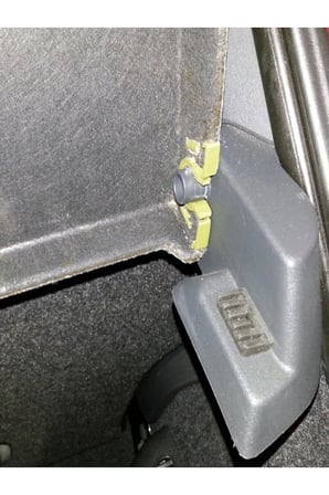 FIAT 500 Kargo Kapağı Klipsi SİYAH