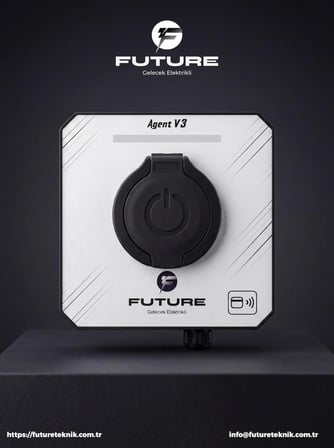 Future Teknik Future Ac Wallbox 22KW - Agent V3 Smart Elektrikli Araç Şarj Cihazı - Soketli