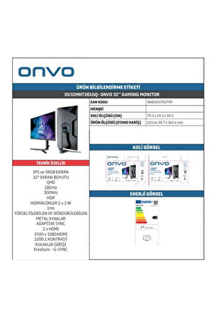 OV32MNT301GQ 32'' Monitör