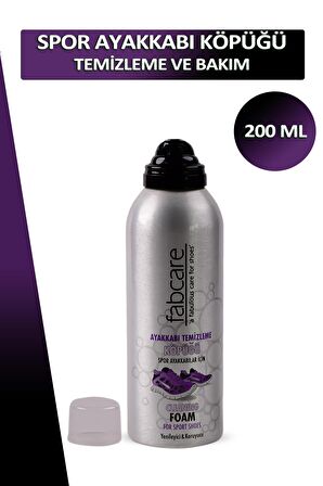 Bağcık + Fabcare Spor Ayakkabı Temizleme ve Bakım Köpüğü 200 ML Set