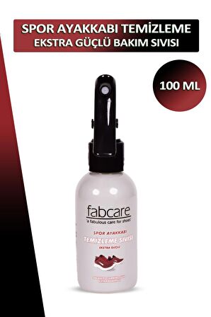 Bağcık + Fabcare Spor Ayakkabı Temizleme Ekstra Güçlü Bakım Sıvısı 100 ML Set