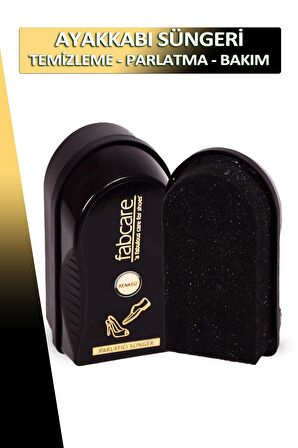 Bağcık + Fabcare Ayakkabı Temizleme ve Parlatma Bakım Süngeri 4 ML Set