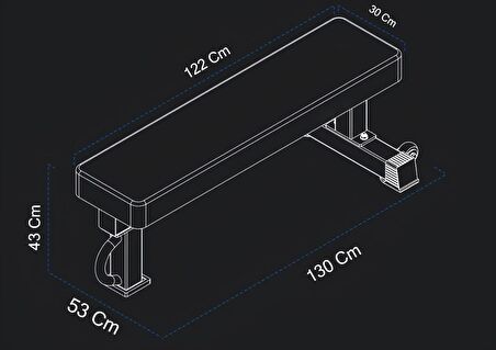 Profesyonel Flat Bench Sehpa (Bench Press - Fitness Agırlık Sehpası)