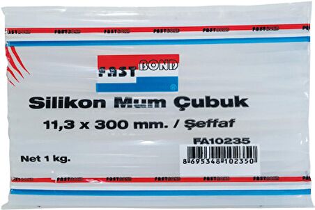 FastBond FA10235 Şeffaf Kalın Silikon Mum Çubuk (1kg)