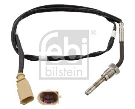Febi 100801 Egzoz Sıcaklık Sensörü Dizel Partikül Filtresi Sonrası Turuncu Polo Ibiza Fabia Rapid CAYC Cayb 03L906088CH