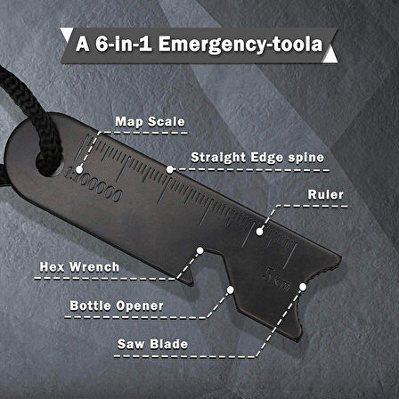 Survive Magnezyum Çubuğu Ateş Başlatıcı Çakmak Taşı