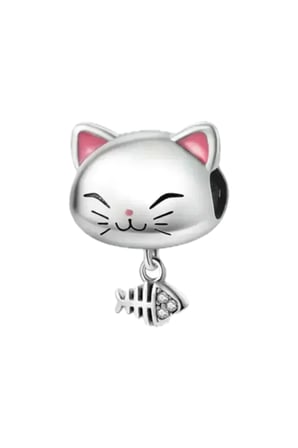 Fubena Kedi ve Kılçık Sallantılı Charm