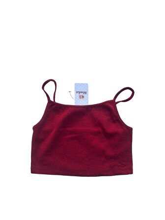 Fibula Moda Bordo Kadın Crop