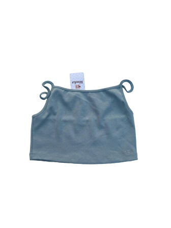 Fibula Moda Turkuaz Kadın Crop