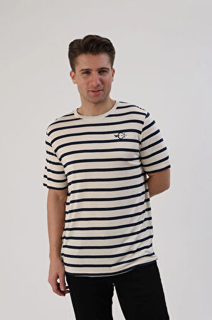 Fibula Moda Çizgili Erkek Tişört