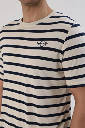 Fibula Moda Çizgili Erkek Tişört