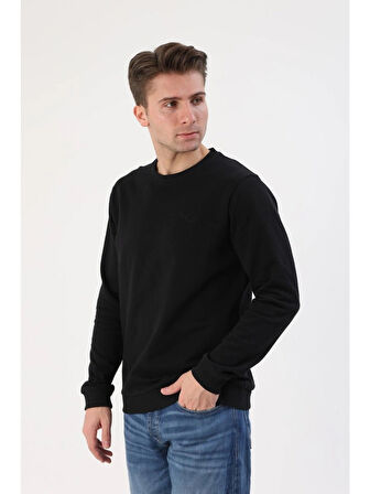 Fibula Moda Erkek Siyah Sweatshirt