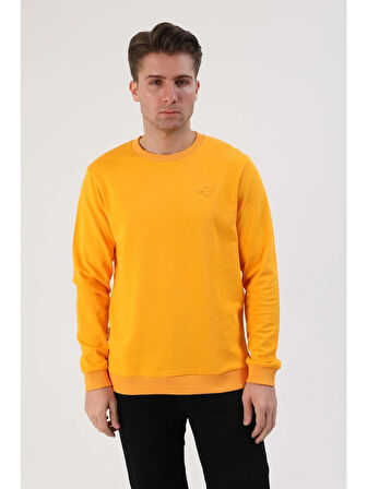 Fibula Moda Erkek Turuncu Sweatshirt