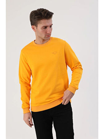 Fibula Moda Erkek Turuncu Sweatshirt