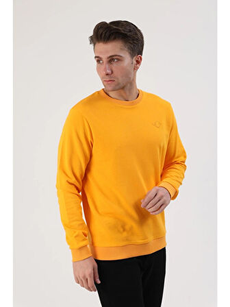 Fibula Moda Erkek Turuncu Sweatshirt