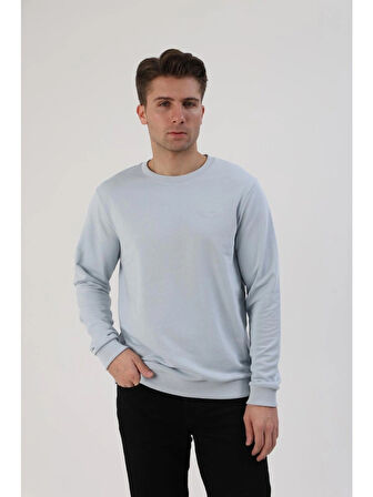Fibula Moda Erkek Açık Mavi Sweatshirt
