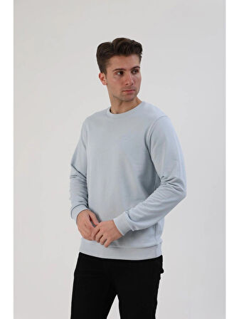 Fibula Moda Erkek Açık Mavi Sweatshirt