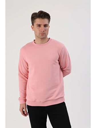 Fibula Moda Erkek Pembe Sweatshirt