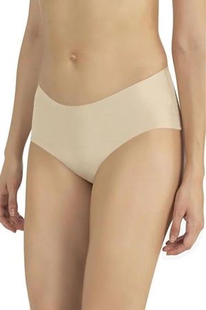 Fabony Kadın Ten Lazer Kesim Silikon Bant Bato Slip Külot Korse- 2020 Ten Rengi XL