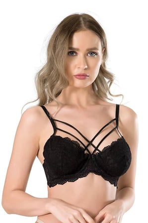 Fabony Kadın Bsiyah İpli Balenli Bralet Sütyen- 3120