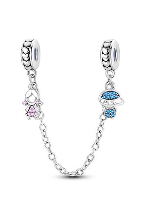 Kız ve Erkek Taşlı Zincir Sallantılı Charm