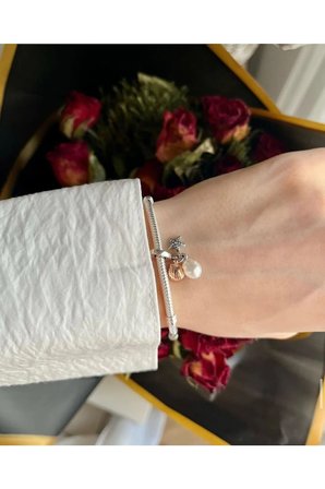 Tatlı Su Kültür Incisi Deniz Yıldızı Ve Deniz Kabuğu Üçlü Sallantılı 925 Ayar Gümüş Charm