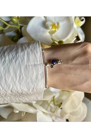 Galaksideki Astronot Sallantılı 925 Ayar Gümüş Charm