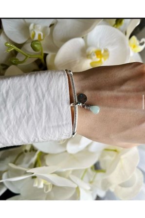 Fubena  Karanlıkta Parlayan Işık Sallantılı 925 Ayar Gümüş Charm