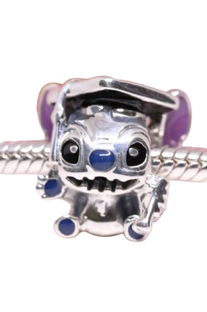  Mezuniyet Stitch Gümüş 925 Ayar Gümüş Charm