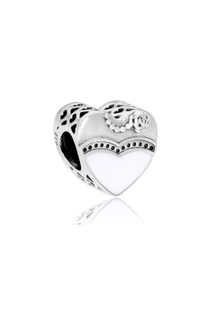 Gelin ve Damat Boncuk 925 Ayar Gümüş Charm