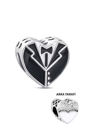 Gelin ve Damat Boncuk 925 Ayar Gümüş Charm
