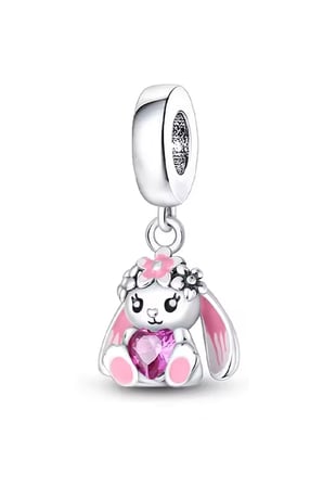 Sevimli Tavşan Sallantılı Charm