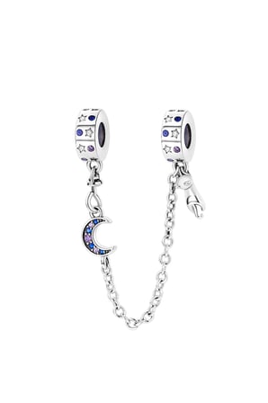  Ay ve Kedi Zincir Sallantılı Charm