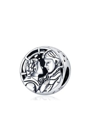 Star Wars Han Solo &  Leia Kiss 925 Ayar Gümüş Charm